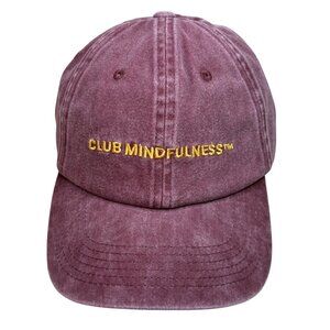 Active After Coffee "Club Mindfulness" Unisex Cap Washed burgundyOne Size
